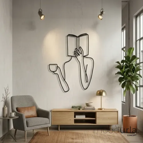 Kadın Figürü Lazer Kesim Duvar Tablosu