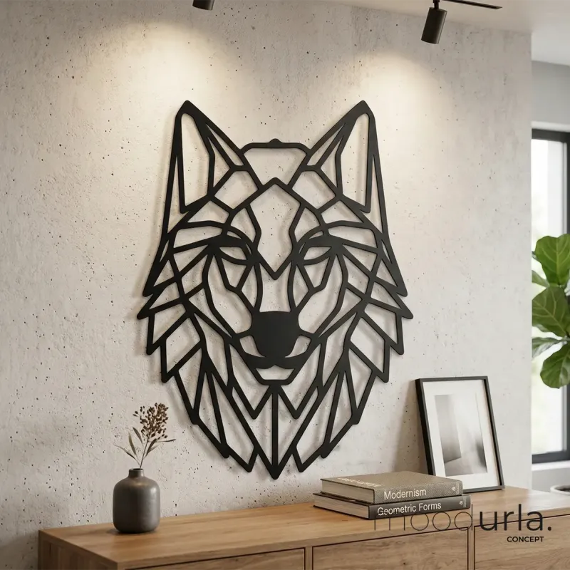 Kurt Figürü Lazer Kesim Duvar Tablosu