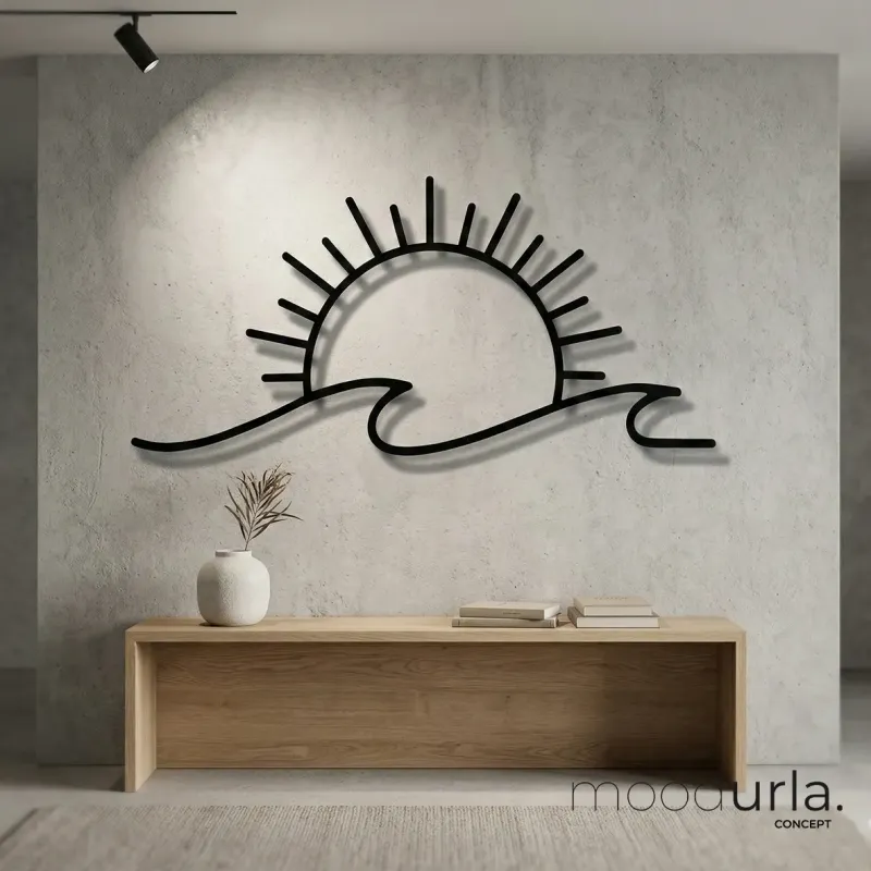 Güneş Lazer Kesim Duvar Tablosu